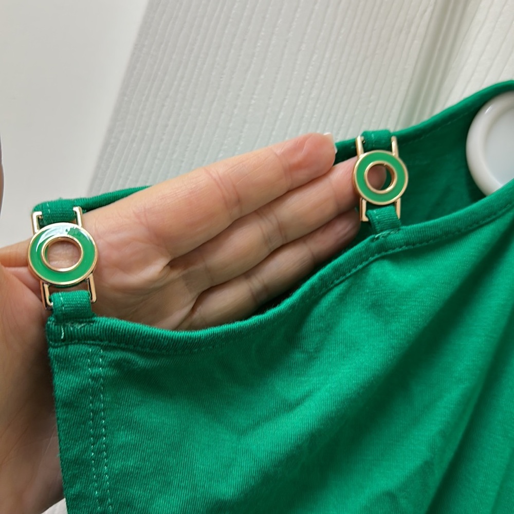 Cable & Gauge Green Cold Shoulder Top - Picture 6 of 11